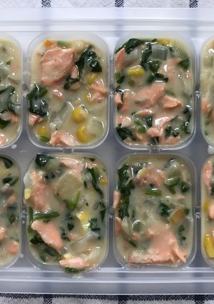 離乳食完了期☆鮭と野菜のクリーム煮-レシピのメイン写真