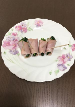 お弁当に!ほうれん草のハム巻き♡-レシピのメイン写真