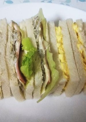 スライスチーズとじゃこのサンドイッチ♪-レシピのメイン写真