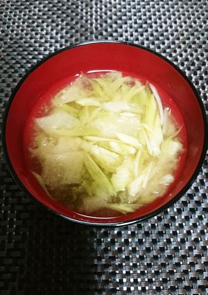 茗荷とかんぴょうの味噌汁-レシピのメイン写真
