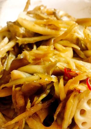 白だしであっさり 根菜のピリ辛炒め煮-レシピのメイン写真