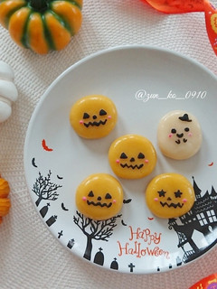 ハロウィンのデコ白玉☆白玉団子☆キャラ弁-レシピのメイン写真