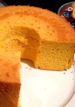 ＊野菜スイーツ！かぼちゃシフォンケーキ＊-レシピのメイン写真