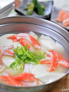 豆腐とほぐしカニカマのスープ♪-レシピのメイン写真