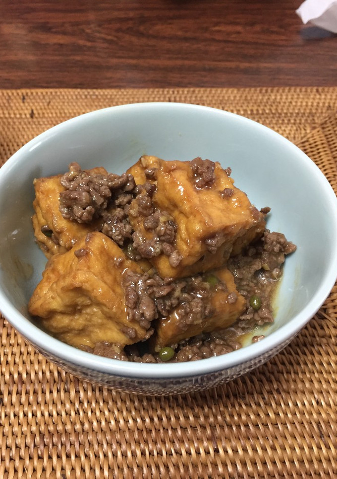 超簡単！厚揚げとミンチの炒め物-レシピのメイン写真