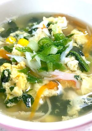 【スープ】具だくさん！かに玉スープ-レシピのメイン写真