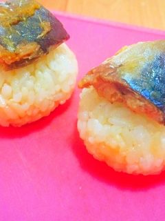 鯖缶de鯖の生姜焼きにぎり-レシピのメイン写真