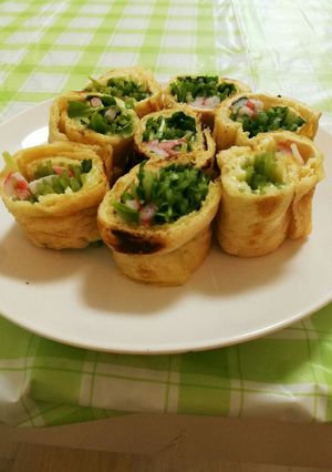 豆苗の油揚げ巻き-レシピのメイン写真
