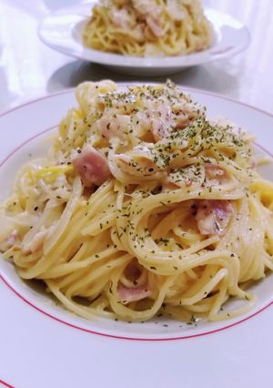 基本のカルボナーラ♡牛乳と全卵で-レシピのメイン写真
