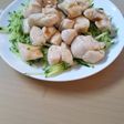 鶏ささみ梅ソース和え