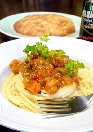 切ってスイッチON簡単野菜のパスタソース-レシピのメイン写真