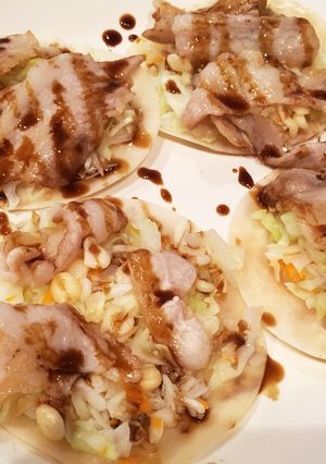 簡単!餃子の皮でお好み焼き風-レシピのメイン写真