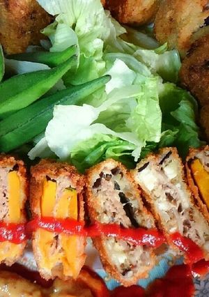 貴女風味で茄子と南京挟み揚げ❤ゆりさん風-レシピのメイン写真