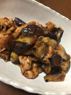 豚肉と茄子のリンゴ味噌炒め-レシピのメイン写真