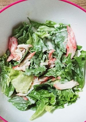 レタスとカニかまのサラダ-レシピのメイン写真