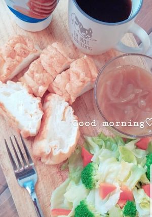 話題の#卵だけパン♡ふわっじゅわっ♡-レシピのメイン写真