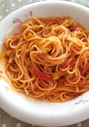 アスパラのミネストローネパスタ-レシピのメイン写真