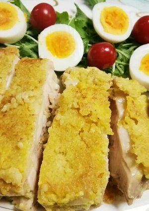キヌアをまとったチキン、バルサミコソース-レシピのメイン写真