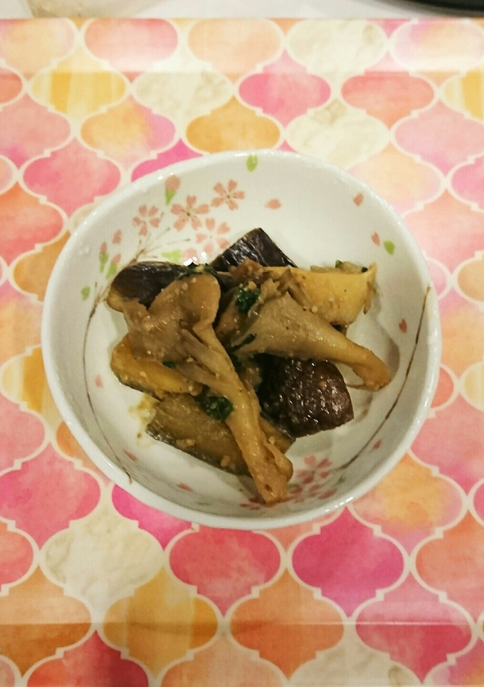 なすと舞茸のごま味噌炒め-レシピのメイン写真