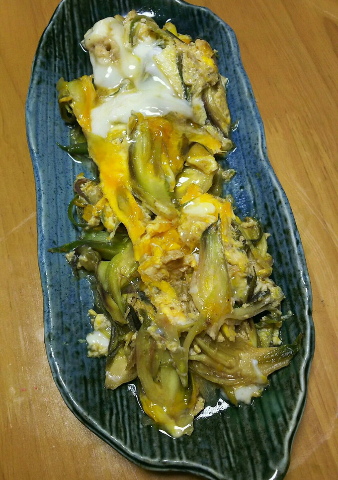 茗荷の玉子とじ-レシピのメイン写真