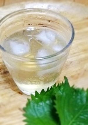 〓梅しそドリンク／梅シロップのしそ茶割り-レシピのメイン写真