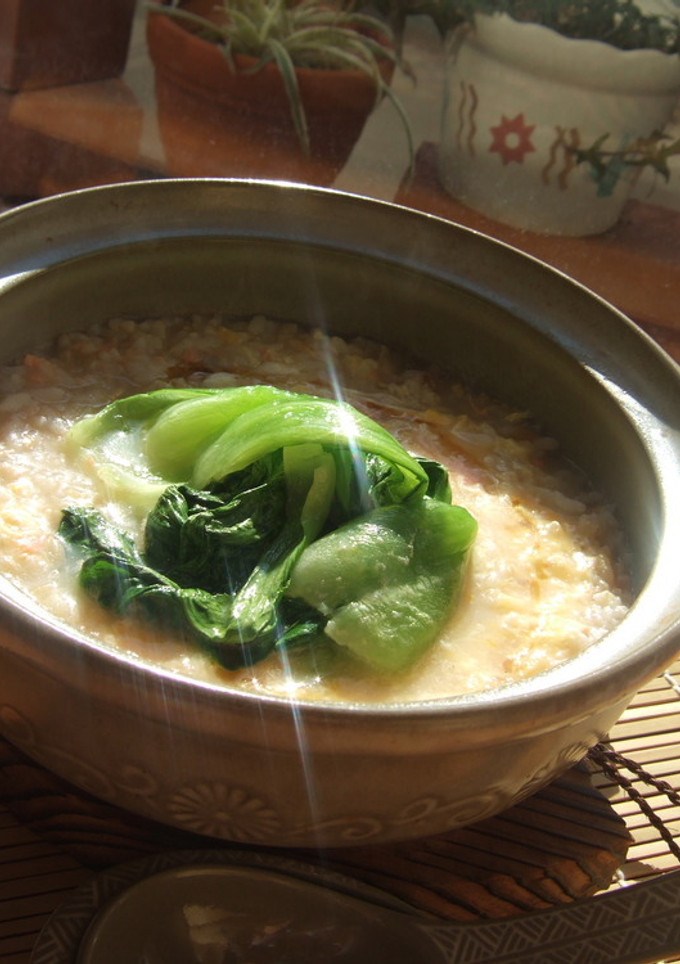 中華雑炊☆青梗菜をのせて-レシピのメイン写真