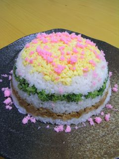 アタシ流押し寿司。ひな祭りバージョン!-レシピのメイン写真