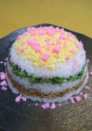 アタシ流押し寿司。ひな祭りバージョン！-レシピのメイン写真