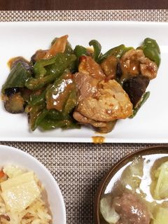ピリ辛☆豚肉とナスピーマンの味噌炒め-レシピのメイン写真