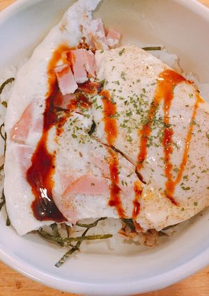 ❄︎我が家の定番朝ごはん♡目玉焼き丼❄︎-レシピのメイン写真