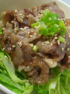 豚とキャベツのエスニック丼☆-レシピのメイン写真