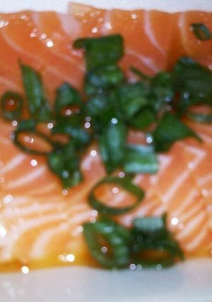 うちの食べ方！サーモン刺身-レシピのメイン写真