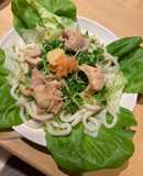 もみじおろしで冷やしサラダうどん