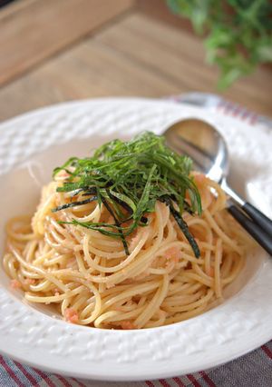 明太子と大葉のバター醬油パスタ-レシピのメイン写真