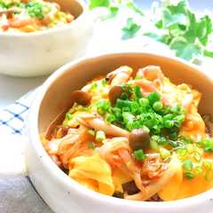 รูปของ 簡単 時短 かに玉丼 玄米