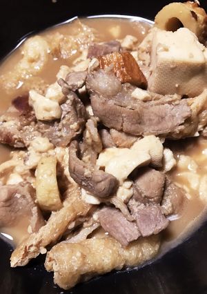 豚バラと豆腐のすき焼き風煮込み-レシピのメイン写真