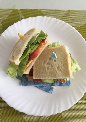 ＊簡単＊卵とベーコンのサンドイッチ-レシピのメイン写真