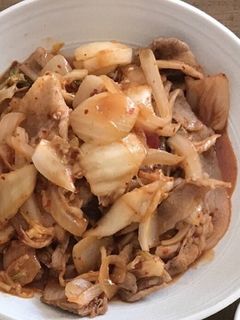 甘辛味の我が家の豚キムチ-レシピのメイン写真