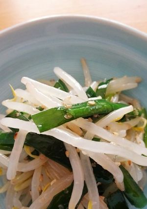 ニラもやナムル-レシピのメイン写真