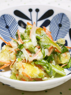 レタスとじゃが芋のシャキシャキサラダ♪-レシピのメイン写真