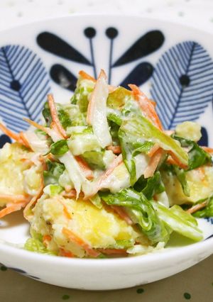 レタスとじゃが芋のシャキシャキサラダ♪-レシピのメイン写真
