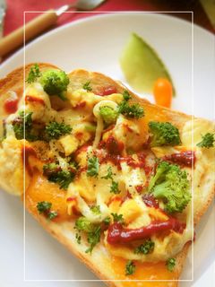✧卵焼き×ブロ×チーズのトースト-レシピのメイン写真