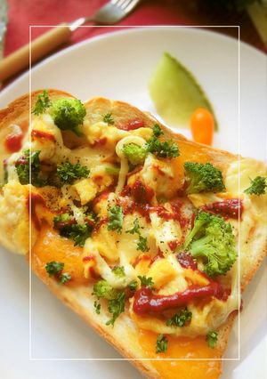 ✧卵焼き×ブロ×チーズのトースト-レシピのメイン写真
