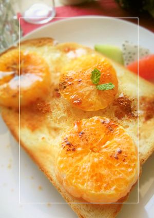 みかんの塩*キャラメル**バタートースト-レシピのメイン写真