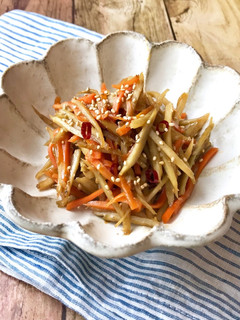 醤油こうじで作るきんぴらごぼう-レシピのメイン写真
