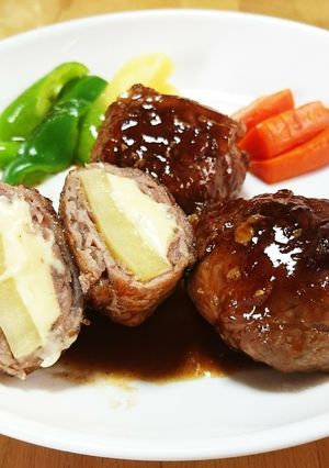ﾁｰｽﾞとじゃがいもの豚こま巻-レシピのメイン写真