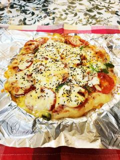 簡単餅ピザ-レシピのメイン写真