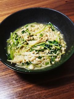 豆苗とえのきのバター炒め-レシピのメイン写真