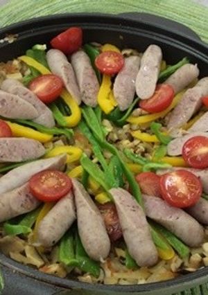 フライパンでつくるパエリヤ-レシピのメイン写真