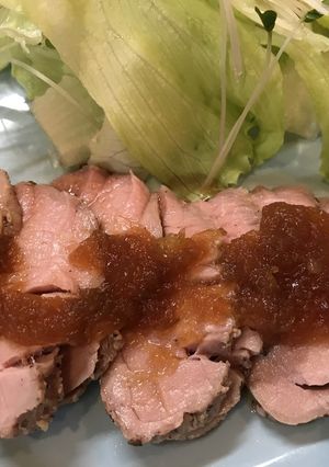 焼かないローストポーク 絶品玉ねぎソース-レシピのメイン写真